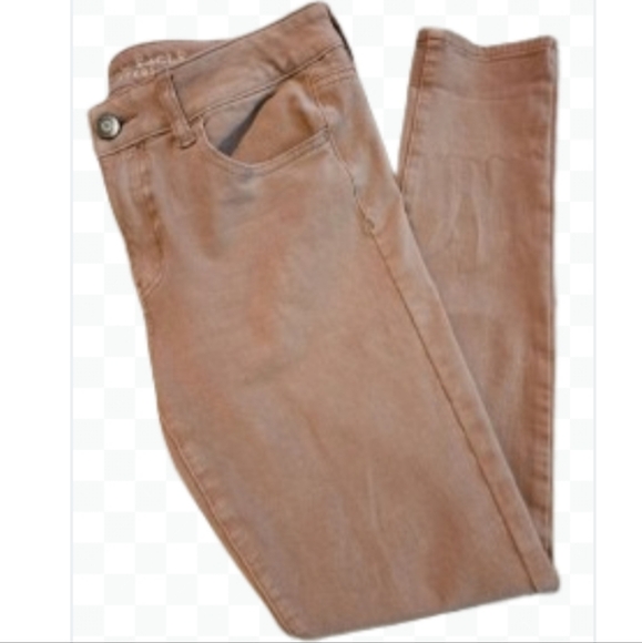 American Eagle Outfitters Women's Pink Jeggings Sz 8 - Picture 1 of 11